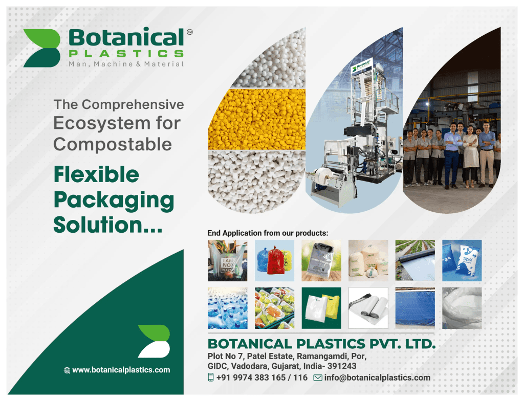 Botanical Plastics biodegradable plastic granules and compostable packaging manufacturer Vadodara Gujarat
